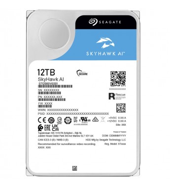 HD 3.5" Seagate Skyhawk AI de 12TB ST12000VE001 7200RPM - Plata