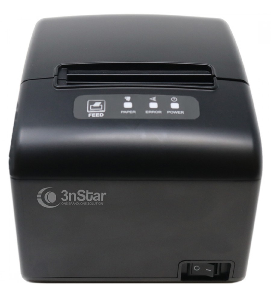 Impresora Térmica 3nStar RPT006S 3" 80mm/USB/RJ45/Serial/Bivolt - Negro
