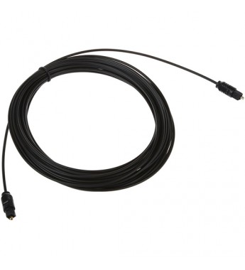 Cable de audio Optico Digital Toslink (10 Metros) - Negro