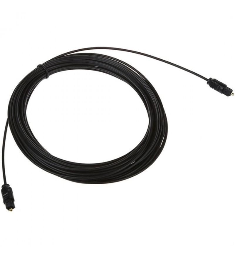 Cable de audio Optico Digital Toslink (10 Metros) - Negro