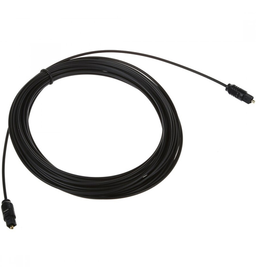 Cable de audio Optico Digital Toslink (10 Metros) - Negro