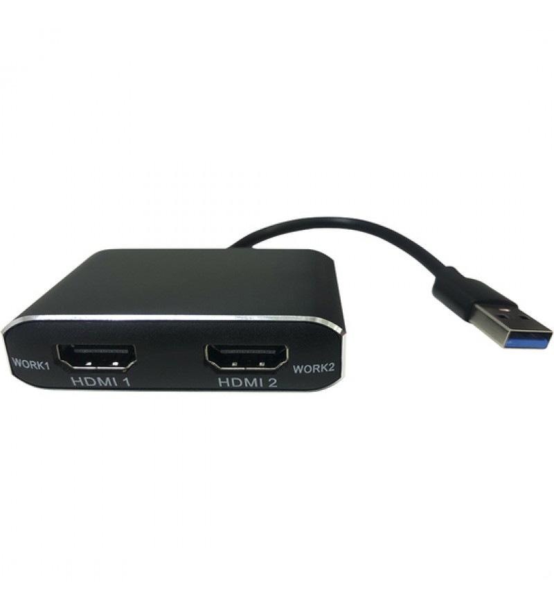 Cable Adaptador USB 3.0 para 2 HDMI HEMBRA 