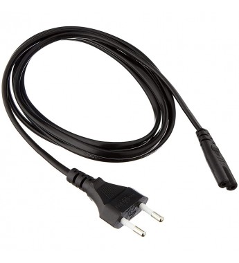 Cable de Energía Bipolar para Impresora - Negro