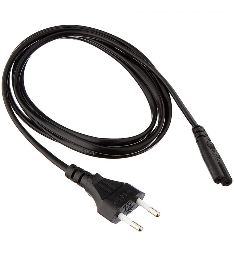 Cable de Energía Bipolar para Impresora - Negro