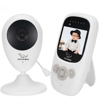 Niñera Electrónica Cocodinus BM2.4 de 2.4" con Visión Nocturna/Wi-Fi - Blanco