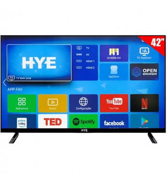 Smart TV LED de 42" Hye HYE42ATFZ HD HDMI/ Wi-Fi/Android - Negro