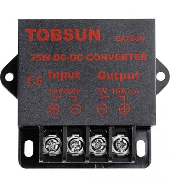 Regulador de Voltaje Tobsun EA75-5V 75W - Negro