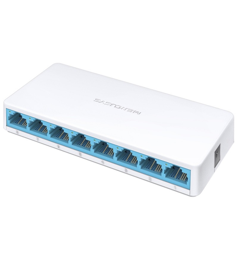 Switch Mercusys Desktop MS108 con 8 Puertos de 10/100Mbps Bivolt - Blanco