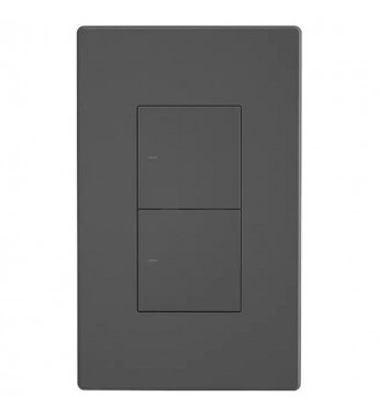 Interruptor de Pared Inteligente Smart Sonoff SwitchMan M5-2C-120 + Bandeja DR 7001 Wi-Fi/Bluetooth/2 Botones - Dim Grey