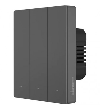 Interruptor de Pared Inteligente Smart Sonoff SwitchMan M5-3C-80 Wi-Fi/Bluetooth/3 Botones/Bivolt - Dim Gray