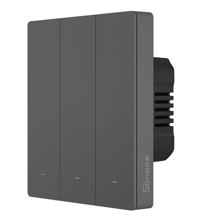Interruptor de Pared Inteligente Smart Sonoff SwitchMan M5-3C-80 Wi-Fi/Bluetooth/3 Botones/Bivolt - Dim Gray
