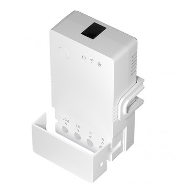 Interruptor de Monitorización de Temperatura y Humedad Sonoff THR316 Origin Bluetooth/Wi-Fi/Bivolt 16A - Blanco