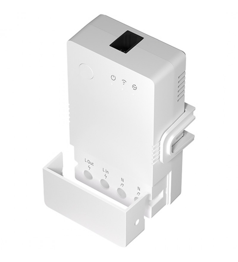 Interruptor de Monitorización de Temperatura y Humedad Sonoff THR316 Origin Bluetooth/Wi-Fi/Bivolt 16A - Blanco