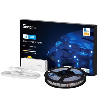 Kit de Tira LED RGB Sonoff L3-M5 5V IP20 90LEds de 5 Metros - Blanco