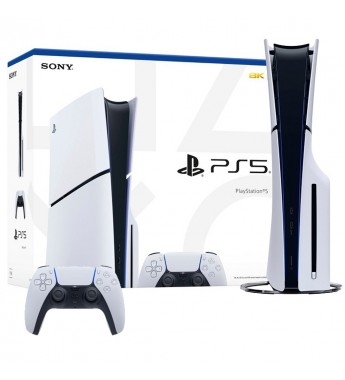 Consola Sony PlayStation 5 de 1TB SSD CFI-2015 Slim (Disk) Bivolt - Blanco/Negro (Americano) 