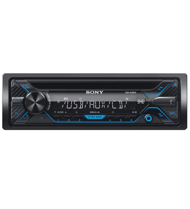 Reproductor de CD Automotriz Sony CDX-G1201U/Q Usb/Fm/Mw/Sw- Negro 