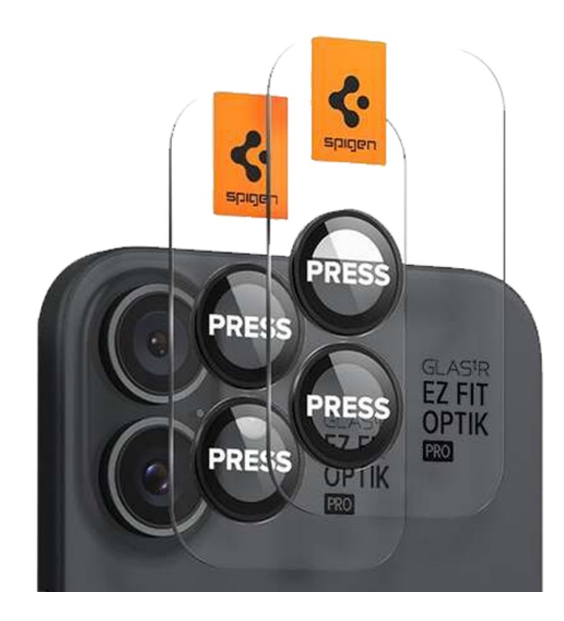 Protector de Cámara para iPhone 16/16 Plus Spigen Optik Pro AGL07921 - Black