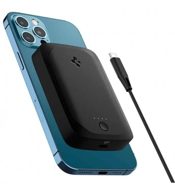 Cargador Portátil Wireless Spigen Archybrid ABA04241 5.000mAh/USB-C - Negro