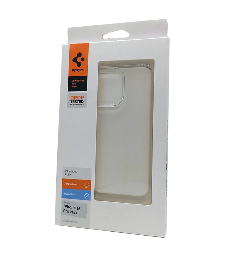 Funda para iPhone 16 Pro Max Spigen Crystal Flex ACS08025 - Clear