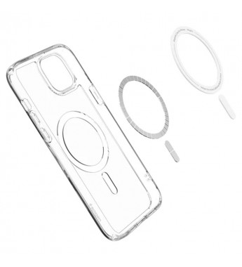 Funda para iPhone 15 PLUS Spigen Crystal Hydrid Clear Magsafe ACS06463 - (Caja Fea)