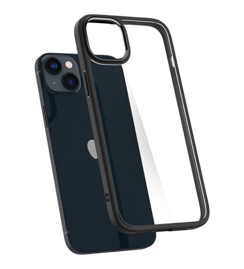Funda para iPhone 14 Spigen Case Crystal Hybrid ACS04681 - Matte Black