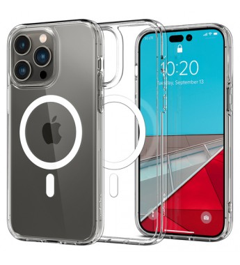 Funda para iPhone 14 Pro Max Spigen Crystal Hybrid ACS04643 MagSafe - Crystal Clear