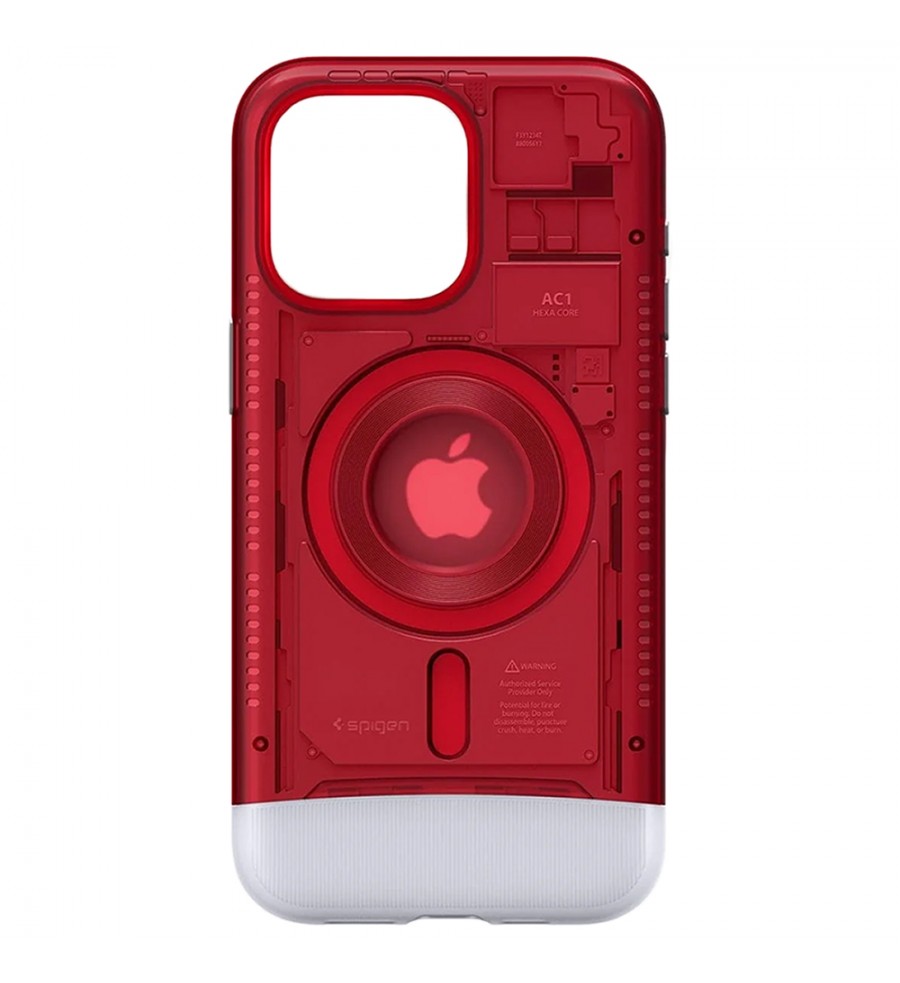 Funda para iPhone 15 Pro Max Spigen Classic C1 MagFit ACS06609 - Ruby