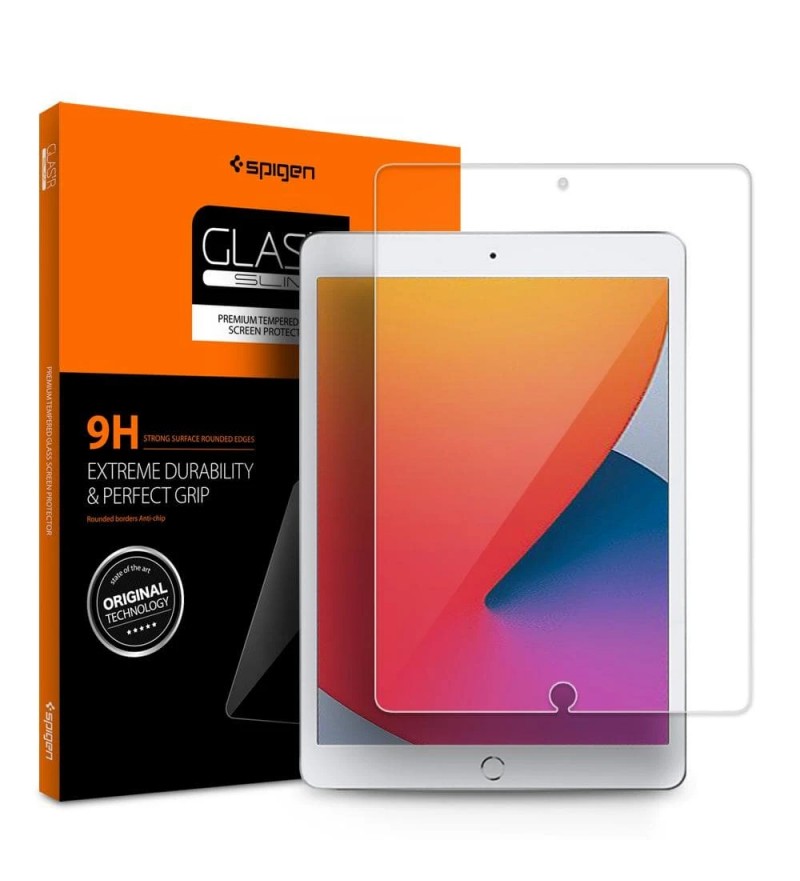 Pelicula para iPad de 10.2" Spigen Glas.tR Slim AGL00236 - Transparente