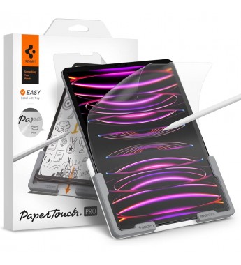 Pelicula Spigen iPad 12.9" Paper Touch Pro AFL05859 - Transparente