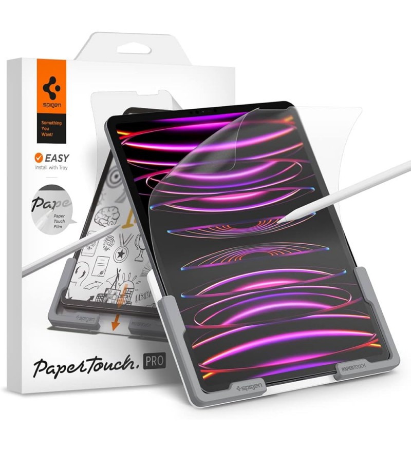 Pelicula Spigen iPad 12.9" Paper Touch Pro AFL05859 - Transparente