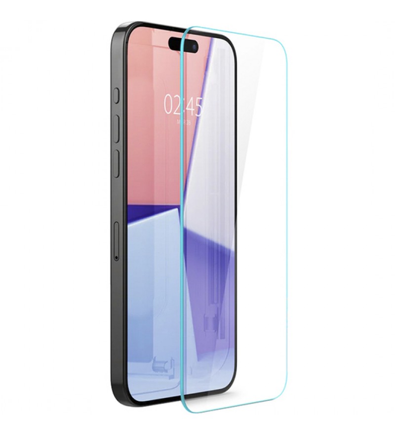 Película para iPhone 15 Pro Spigen GLAS.tR Slim HD AGL06901 - Transparente