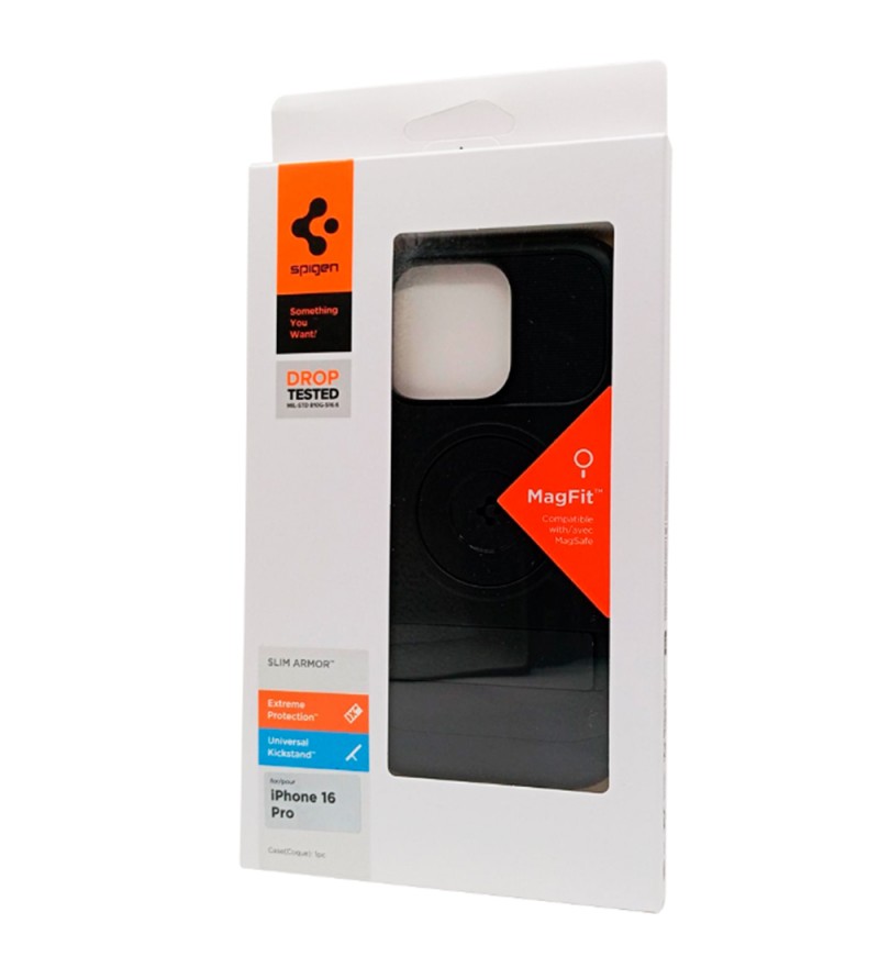 Funda para iPhone 16 Pro Slim Armor Mag Fit ACS08164 - Black