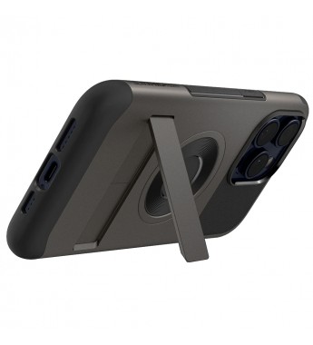 Estuche para iPhone 15 Pro Max Spigen Slim Armor - MagFit (ACS06451) - Gunmetal