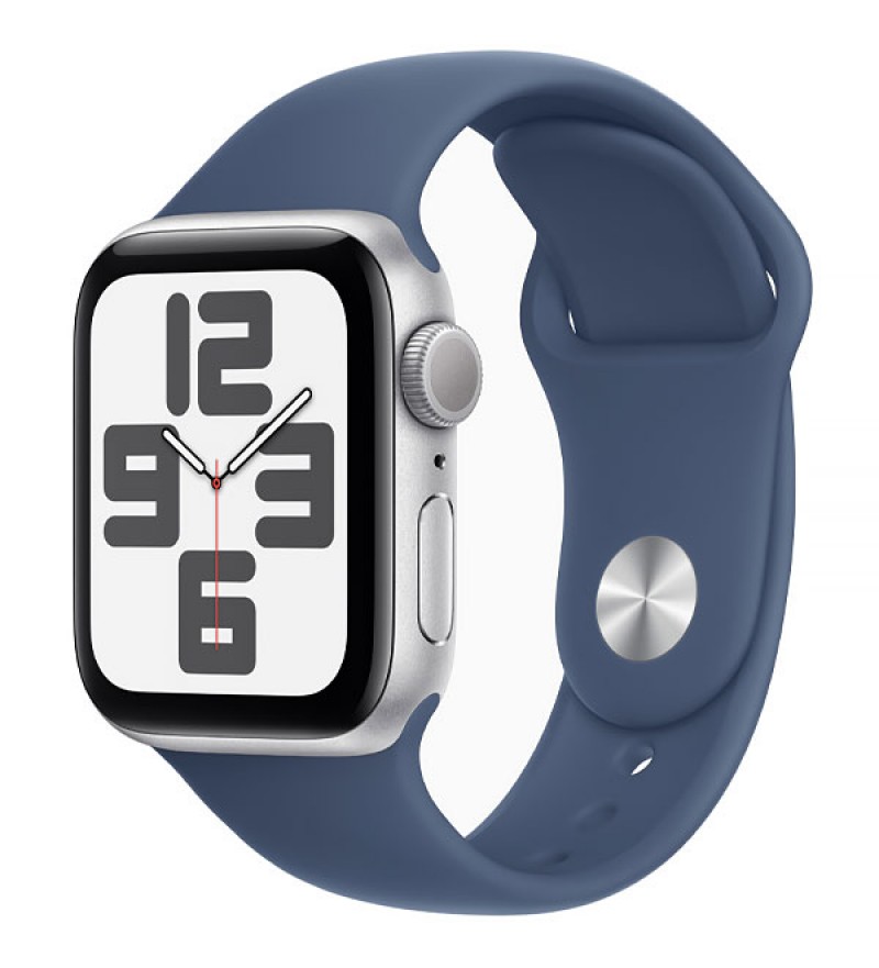 Apple Watch SE 2 40mm MXED3LL/A GPS (2024) M/L - Caja de Aluminio Silver/Denim Sport Band