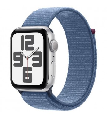 Apple Watch SE 2 44mm MXET3LL/A GPS - Caja de Aluminio Silver/Blue Sport Loop