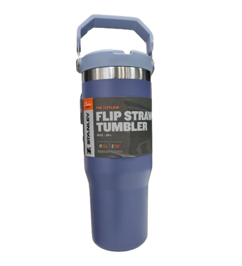 Termo Stanley Flip Straw Tumbler de 887mL - Navy