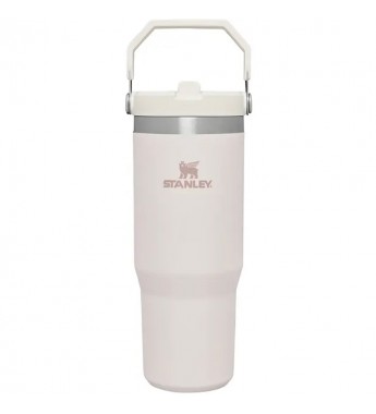 Termo Stanley Flip Straw de 887ml - Rose Quartz 