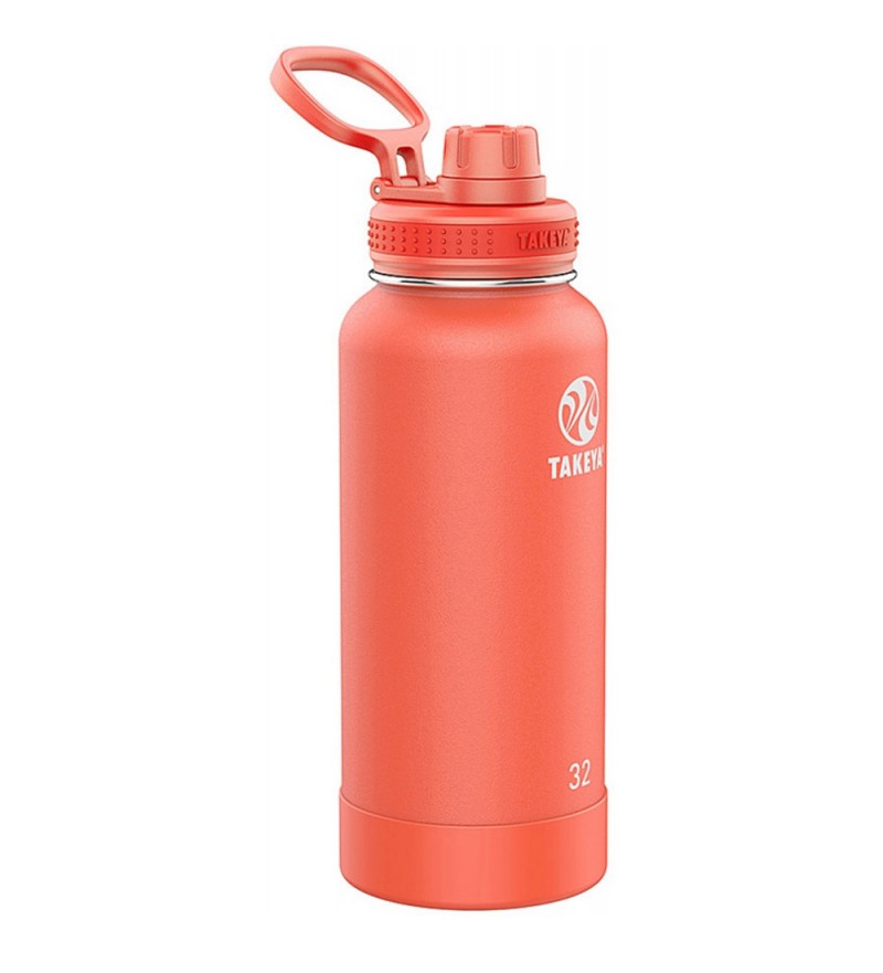  Termo Takeya Actives Pickleball Sport Spout Lid 51176 de 32oz (950mL) - Coral 