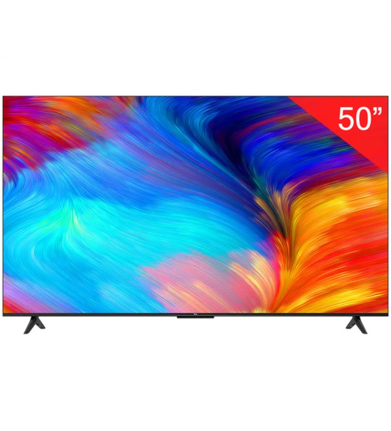 Smart TV LED de 50" TCL 50P635 4K UHD con Bluetooth/Wi-Fi/Google TV - Negro