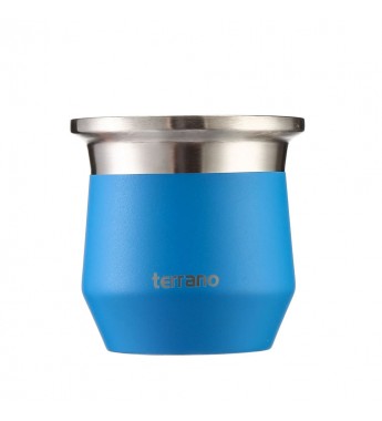 Guampa Terrano Flap con tapa AC403060014 de 170mL - Azul Eléctrico 