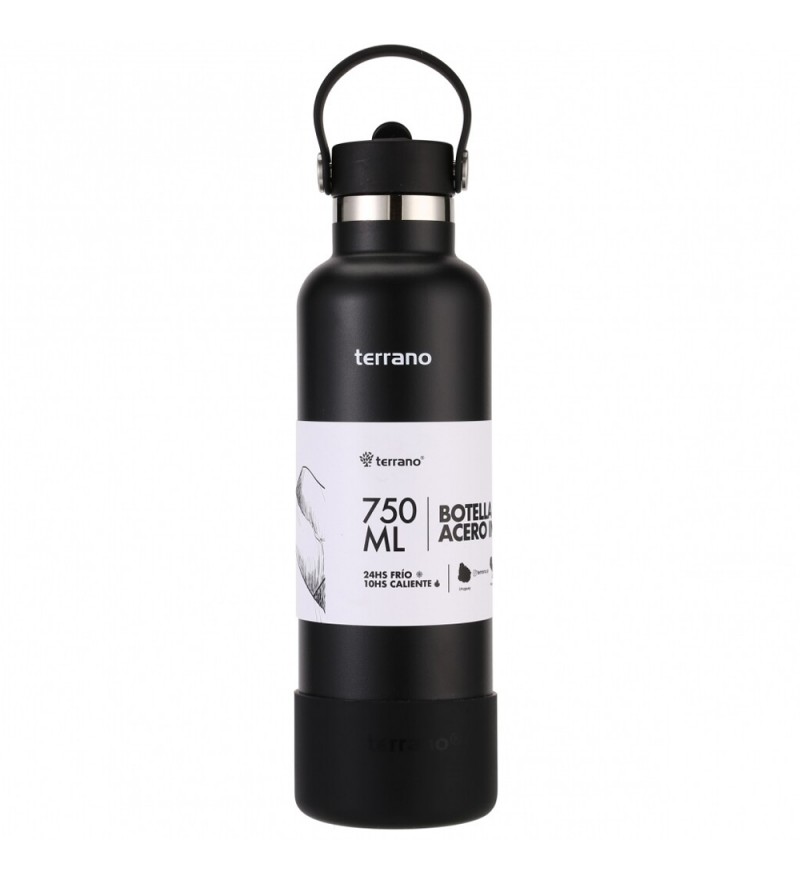  Termo Terrano B0402001005 de 750mL - Negro 