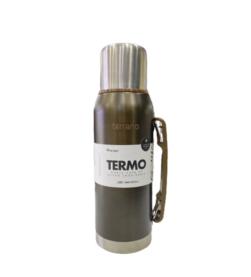 Termo Terrano Premium AC402021487 de 1L - Marrón Metal