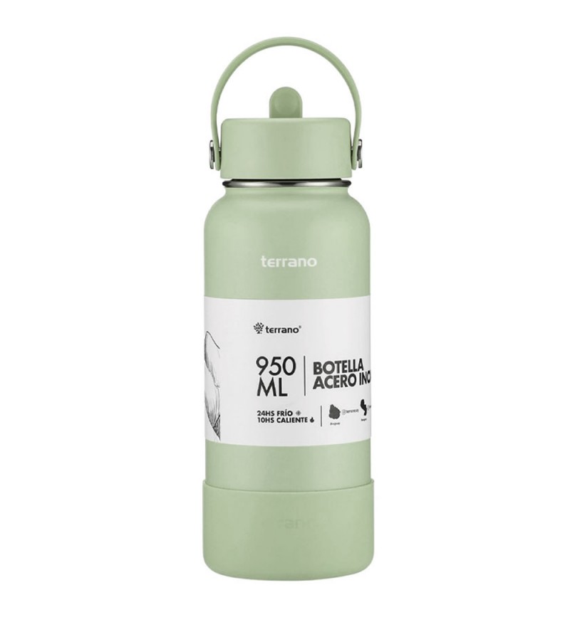 Termo Terrano B0402009467 con Pico de 950mL - Verde Oliva 