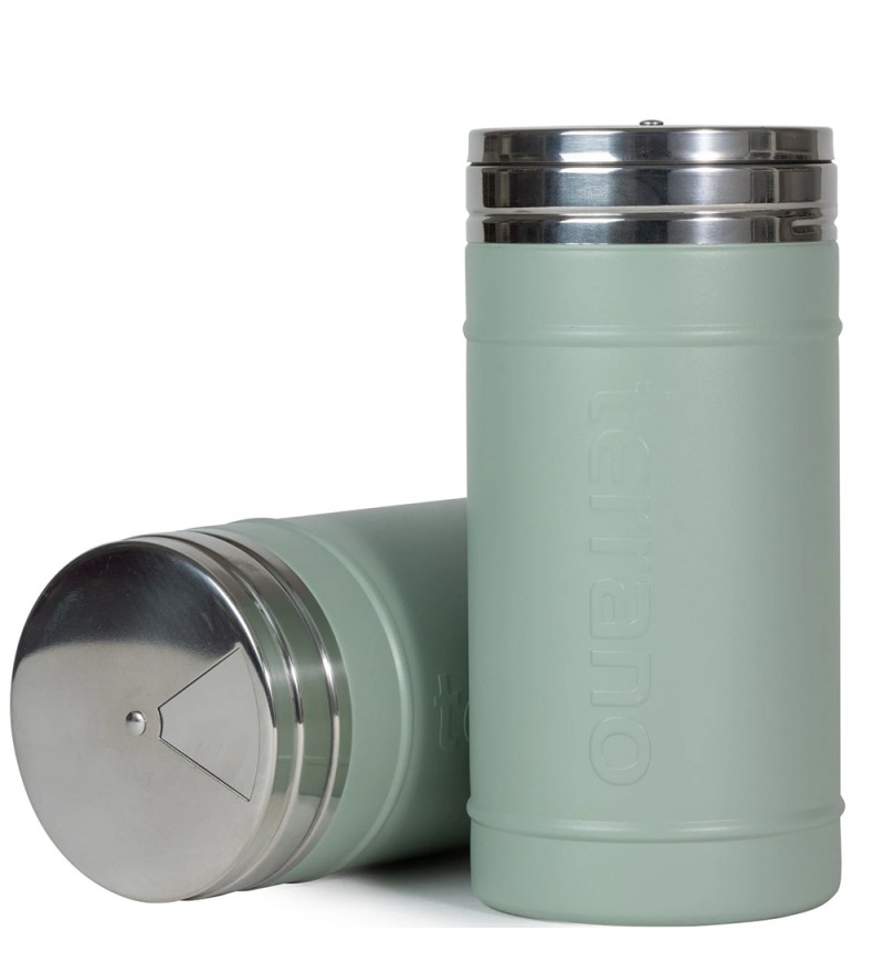 Yerbera Terrano Acero Inox Cilindro 250GR - Oliva