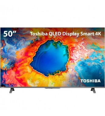 Tv Smart Qled 50" Toshiba 50C450NS UHD Google