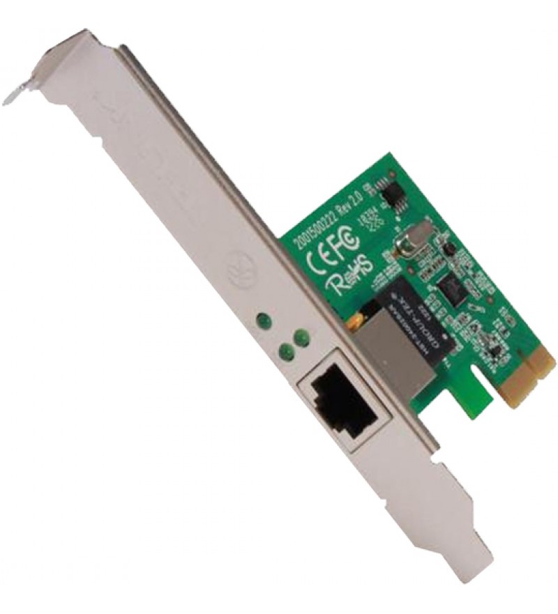 Placa de Red TP-Link TG-3468 con Gigabit Ethernet/Realtek RTL8168E 10/100/1000Mbps - Plata/Verde