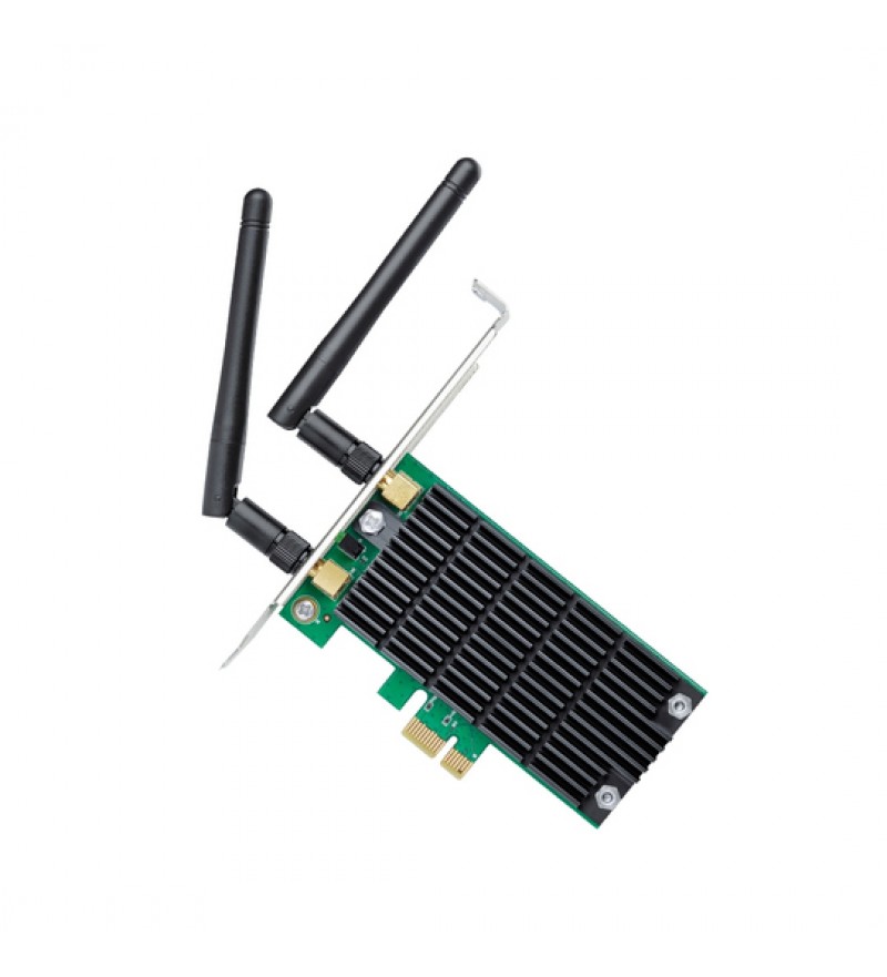 Adaptador WiFi PCI Express TP-link AC1200 Archer T4E Doble Banda /300Mbps/867Mbps - Negro