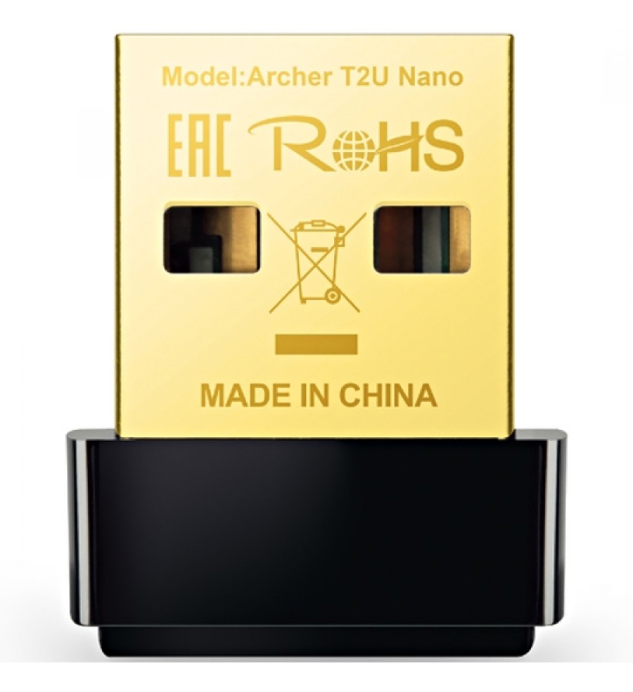 Adaptador inalámbrico TP-Link Archer T2U Nano USB AC600 - Negro