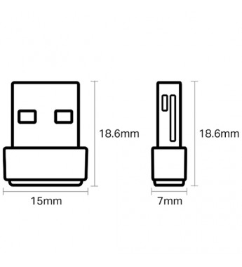 Adaptador inalámbrico TP-Link Archer T2U Nano USB AC600 - Negro