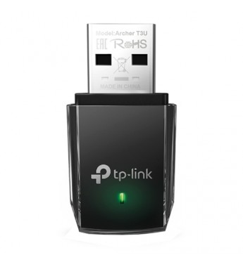 Adaptador USB TP-LINK ARCHER T3U AC1300 MINI DUAL - Negro